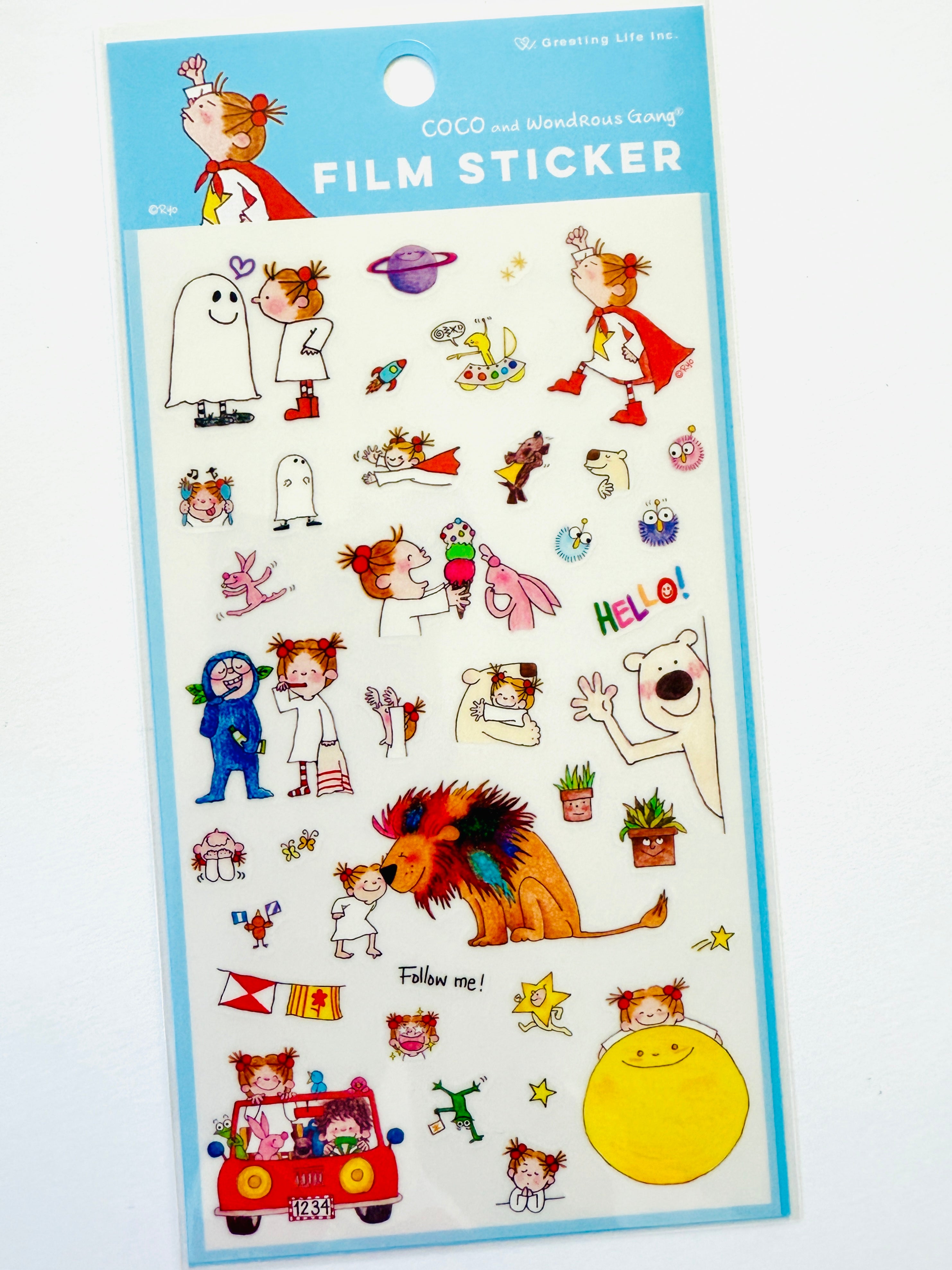 [coco and wondrous gang] Playdate Fun with Coco removable sticker sheet