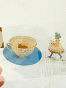 [Kurahashi Rei] Tea Time clear sticker (no restock)