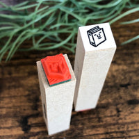 [RiraRira Hanko] Book mini rubber stamp