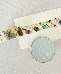 [SEAL-DO] Shinzi Katoh x Walking Literature series:  Tale of Genji, Cat Town, School Girl, Last Leaf, Takase River, Dandelions Bloom, Moon over Mountain washi tape
