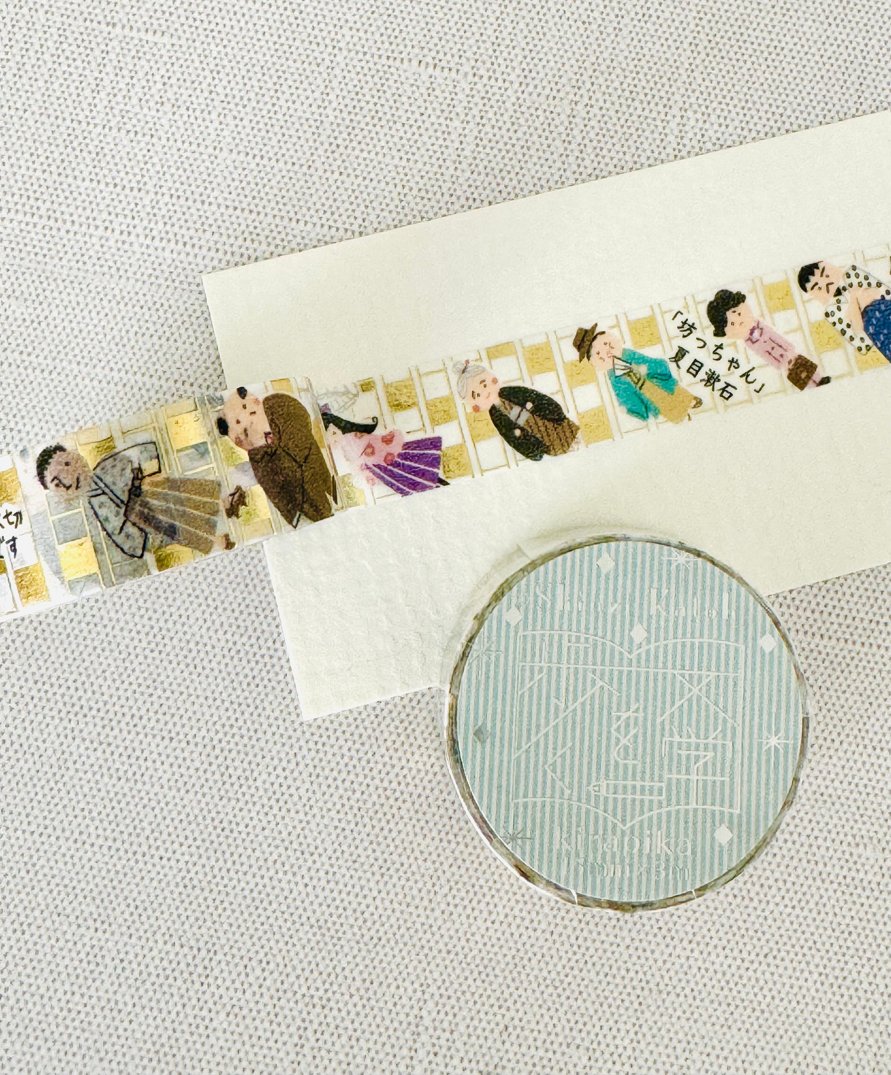 [SEAL-DO] Shinzi Katoh x Walking Literature series:  Tale of Genji, Cat Town, School Girl, Last Leaf, Takase River, Dandelions Bloom, Moon over Mountain washi tape