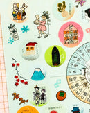 [Nobarasha] Calendar Year - Japanese holidays & festivals clear sticker sheet