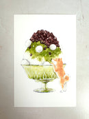 [Natsuka Murata] Shiba Delicious Summer series: Uji Matcha Shave Ice postcard