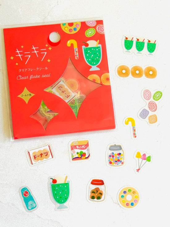 [World Craft] Dagashi Kira Kira flake stickers (last chance • no restock)