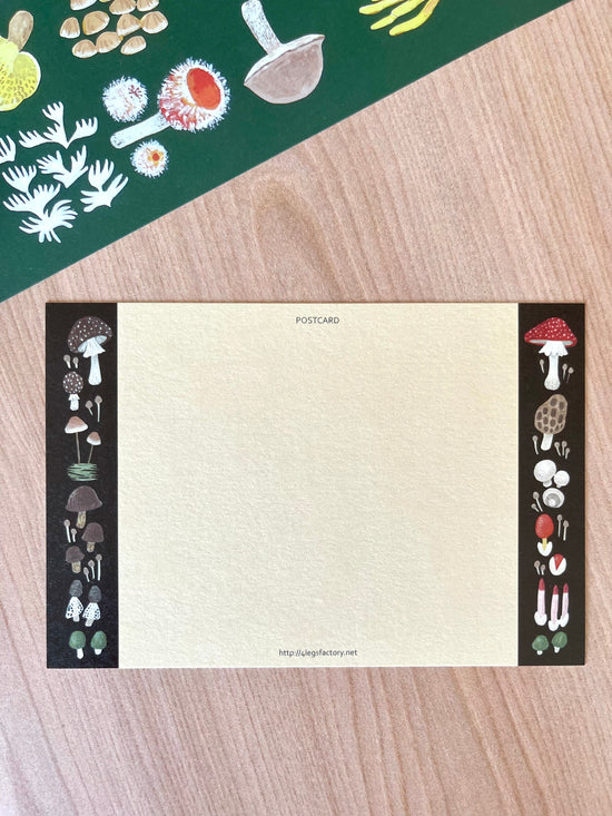 [4legs] Grumpy Cat & Wild Mushrooms postcard
