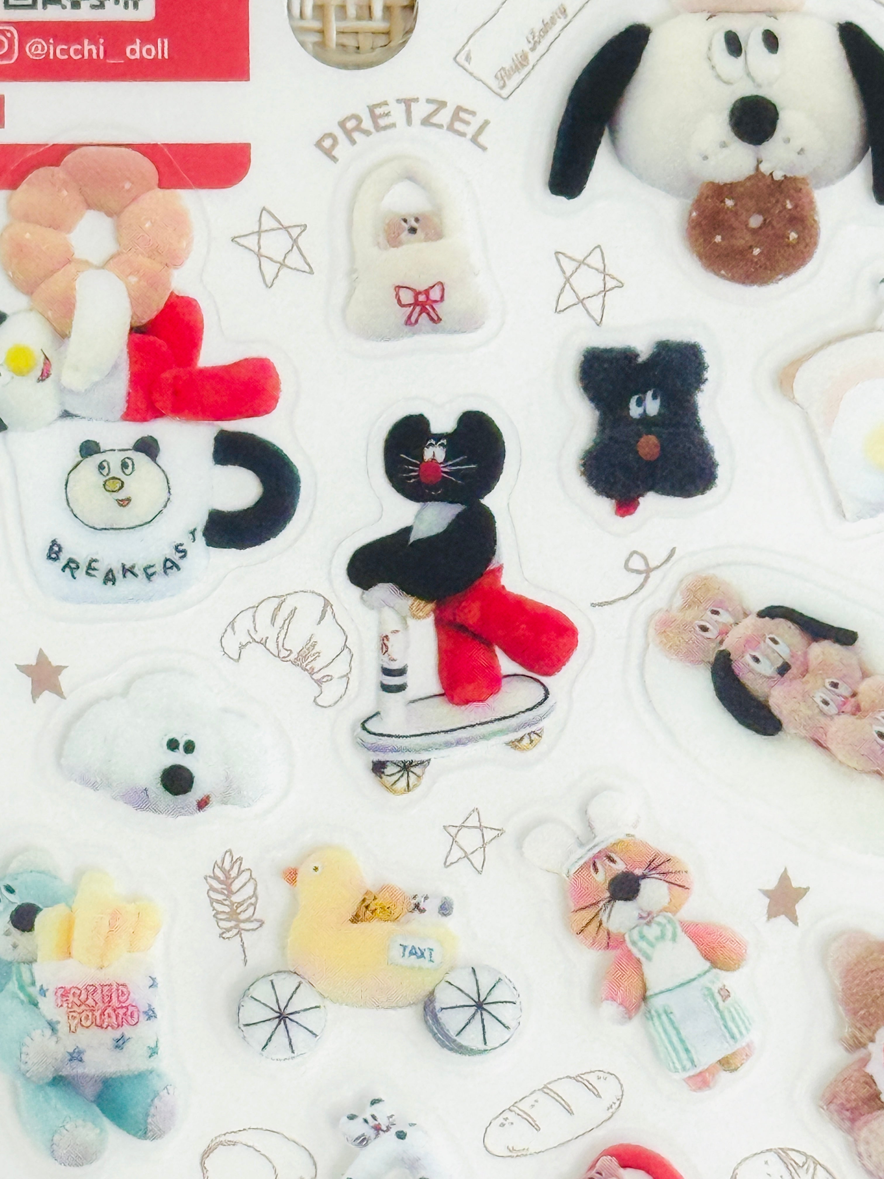 [ICCHI] Frontier Creators Circus x Keychain Plush sticker sheet