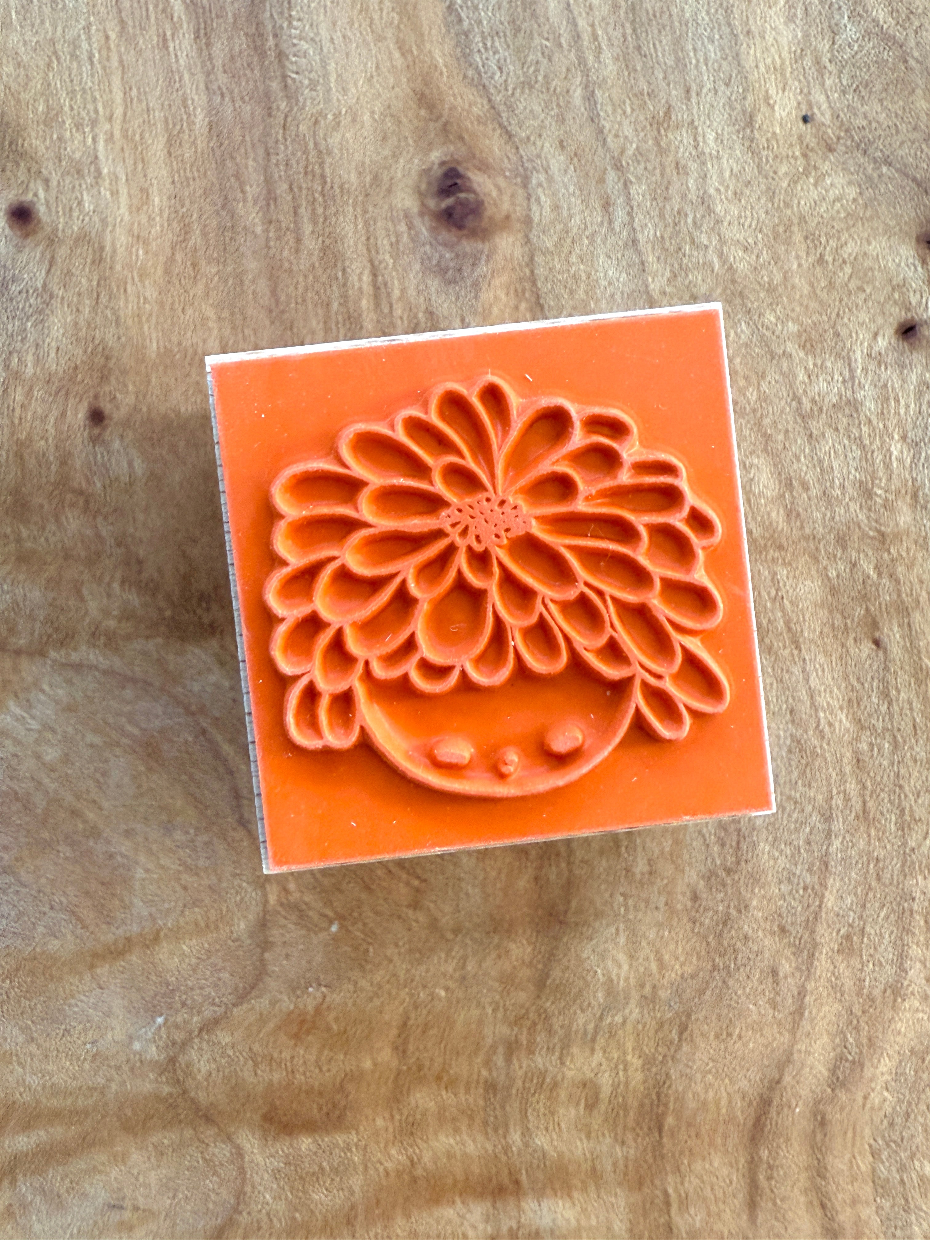 [Nobarasha] Flower Child Hanko rubber stamp