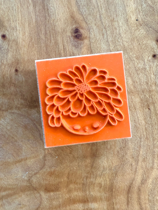 [Nobarasha] Flower Child Hanko rubber stamp