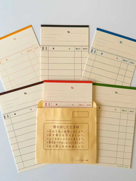 *NEW colors added! · Japanese Library Card (with sleeve)