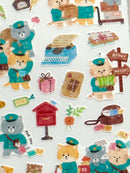 [MIND WAVE] Waku Waku series • Bookstore, Flower, Furniture, Post Office, Restaurant and Vegetable Store sticker sheet