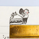 [RiraRira Hanko] Uncle Iwai Strawberry Cake rubber stamp