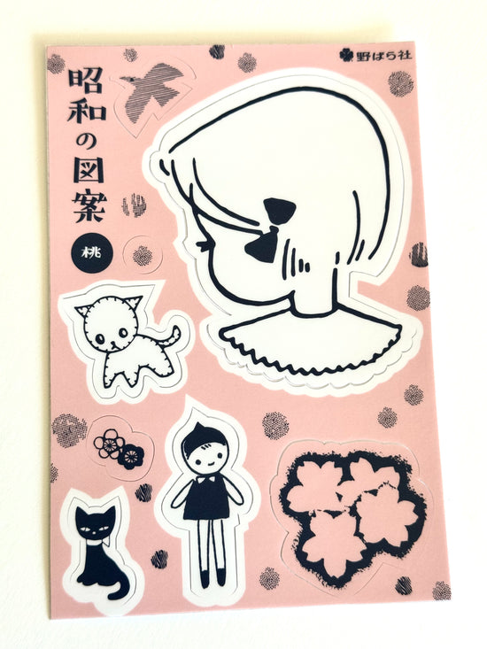 [Nobarasha] Nostalgic pink sticker sheet