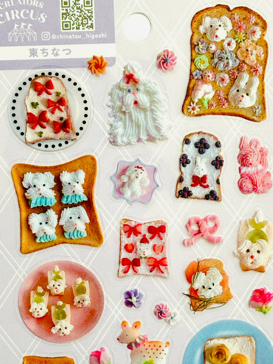 [Chinatsu Higashi] Creators Circus collab x Fancy Toast sticker sheet