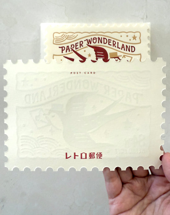 [ob1toy] Sparrow's Paper Wonderland • ob1toy x ROKKAKU collaboration Foil Stamp collaboration {Postage Stamp Cut}