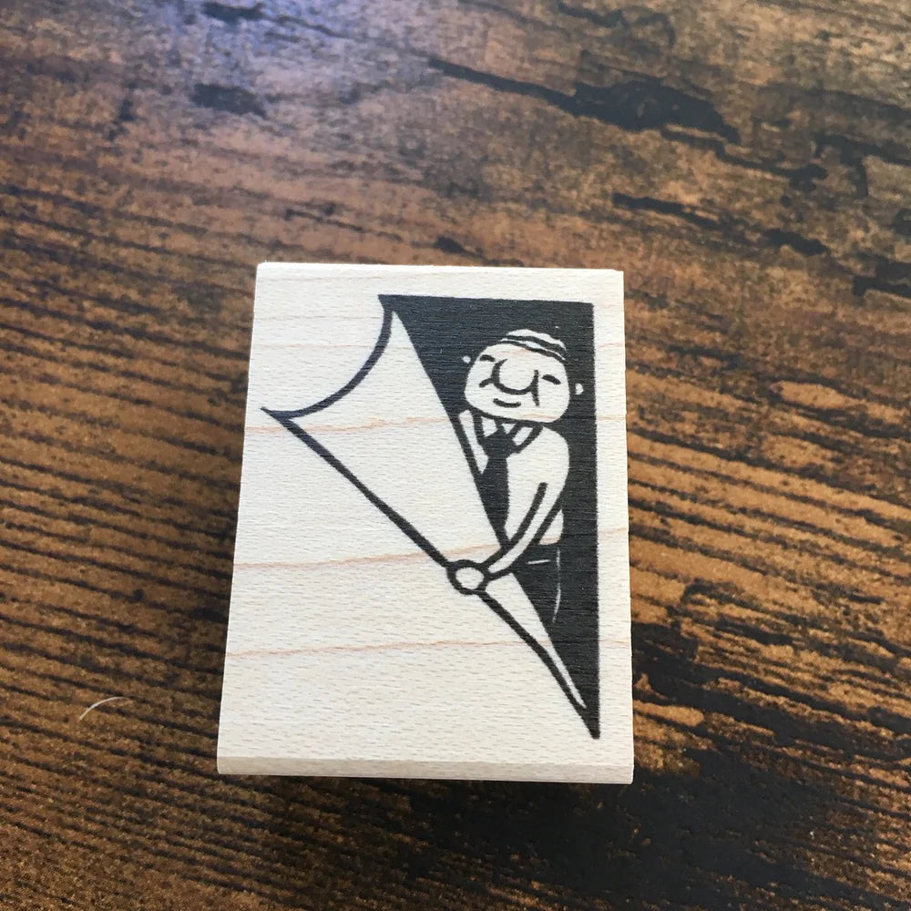 [RiraRira Hanko] Uncle Iwai Page Turner rubber stamp