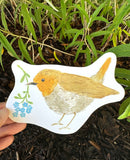 [4legs] Robin Die-Cut card