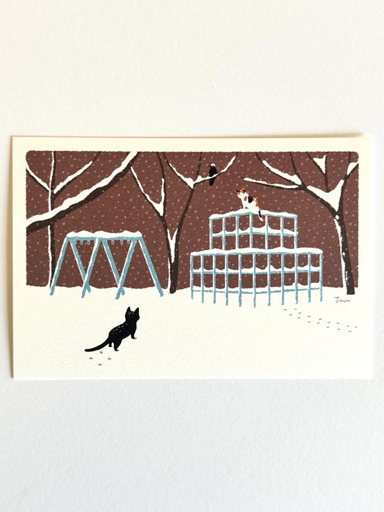 [Tabineko] Snow Jungle Gym (2019) postcard x Toshinori Mori