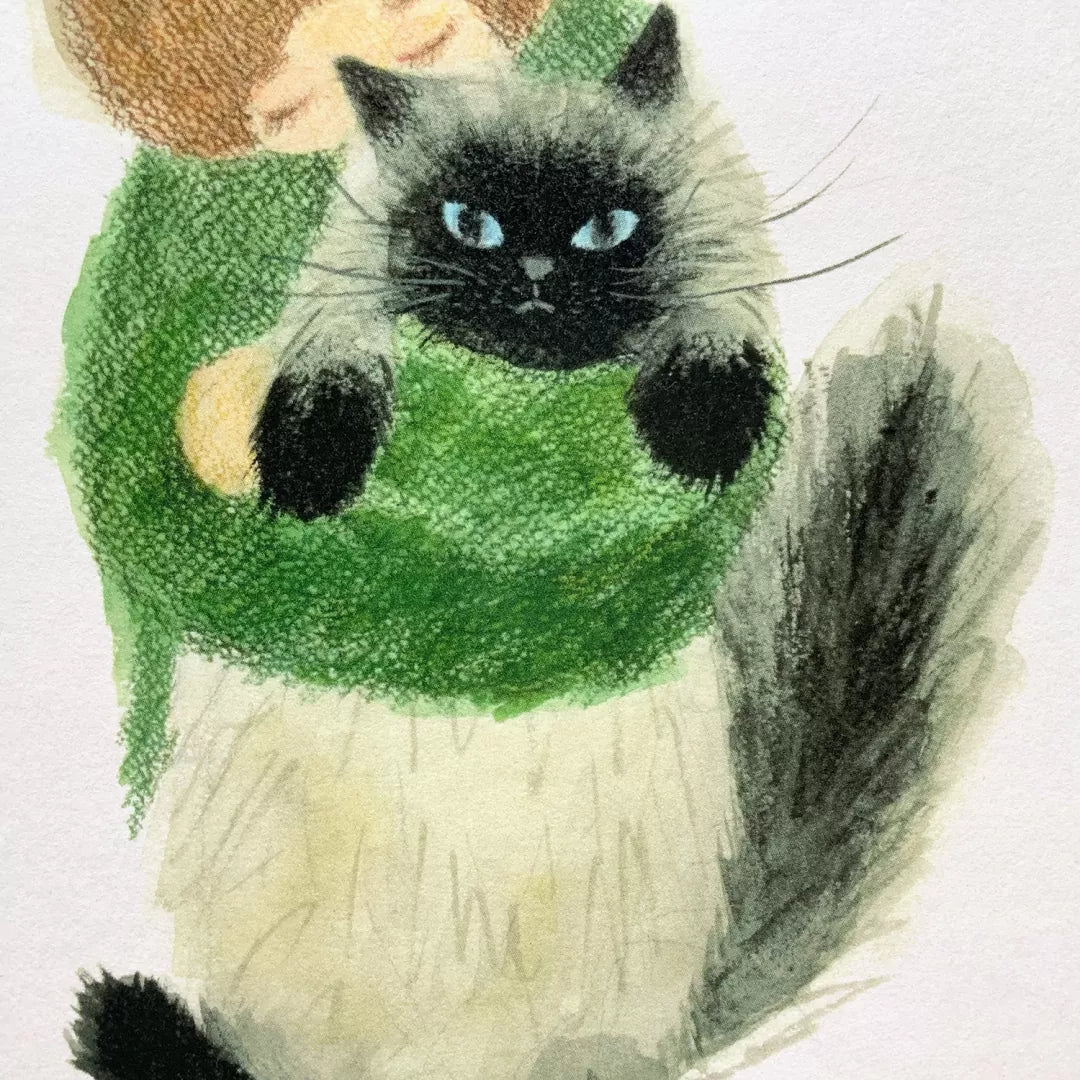 [4legs] Me and My Cat postcard