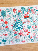 [Nobarasha] Flowers of the Months postcard