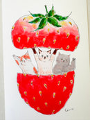 [tocorocomugi] Strawberry Surprise postcard