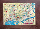 [Nobarasha] Retro Picture Map Jumbo postcard • Map to Visit Tokyo (1951)