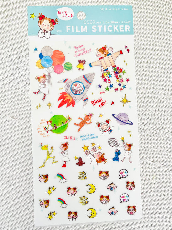 [Coco and Wondrous Gang] Coco Blast Off! 🚀 removable sticker sheet