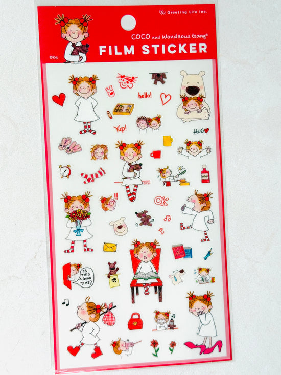 [coco and wondrous gang] A Day with Coco removable sticker sheet