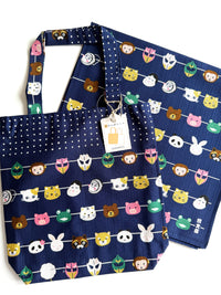 [Hamamonyo] Festival & Food Stall Mask mini tote