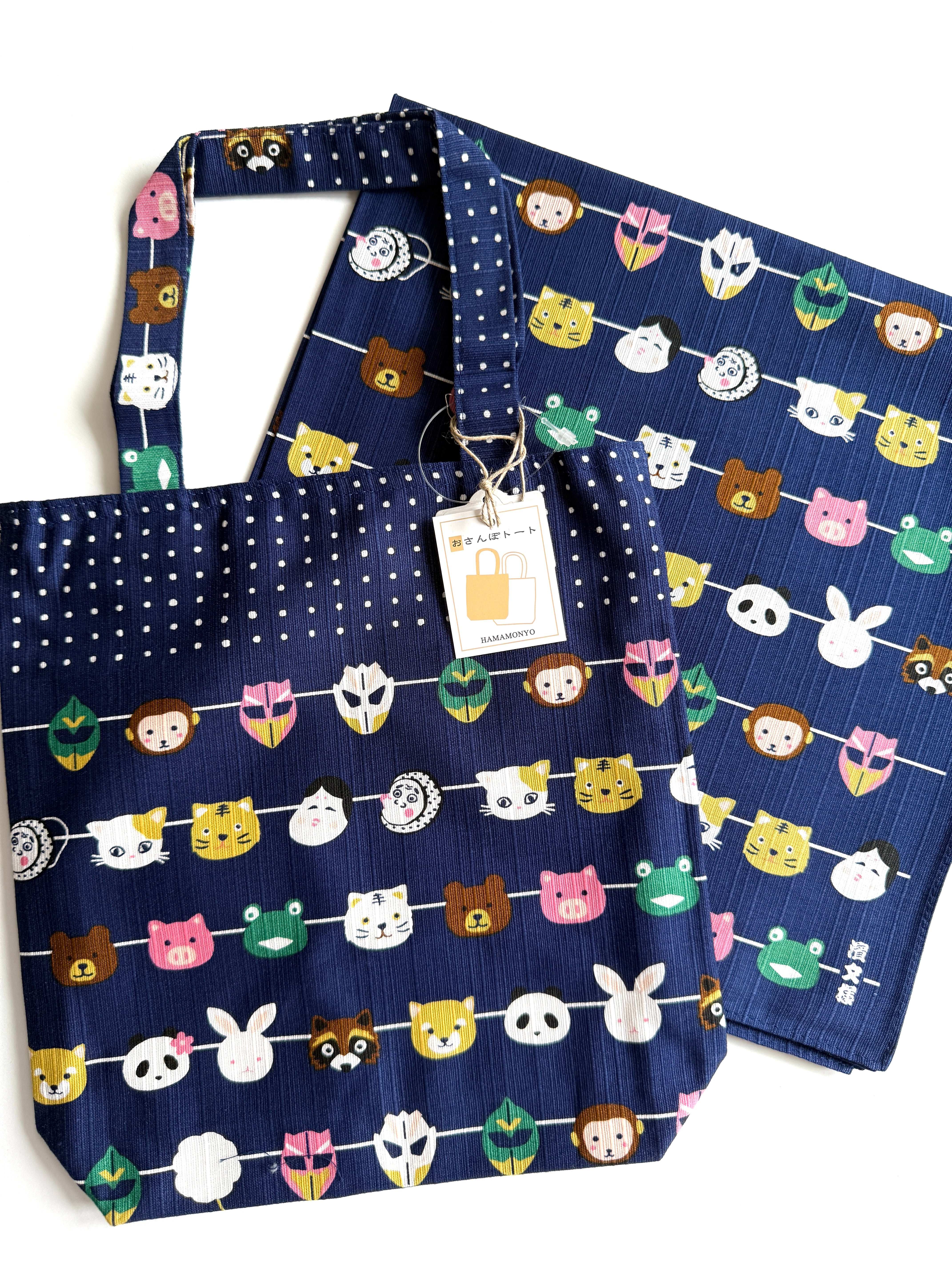 [Hamamonyo] Festival & Food Stall Mask mini tote