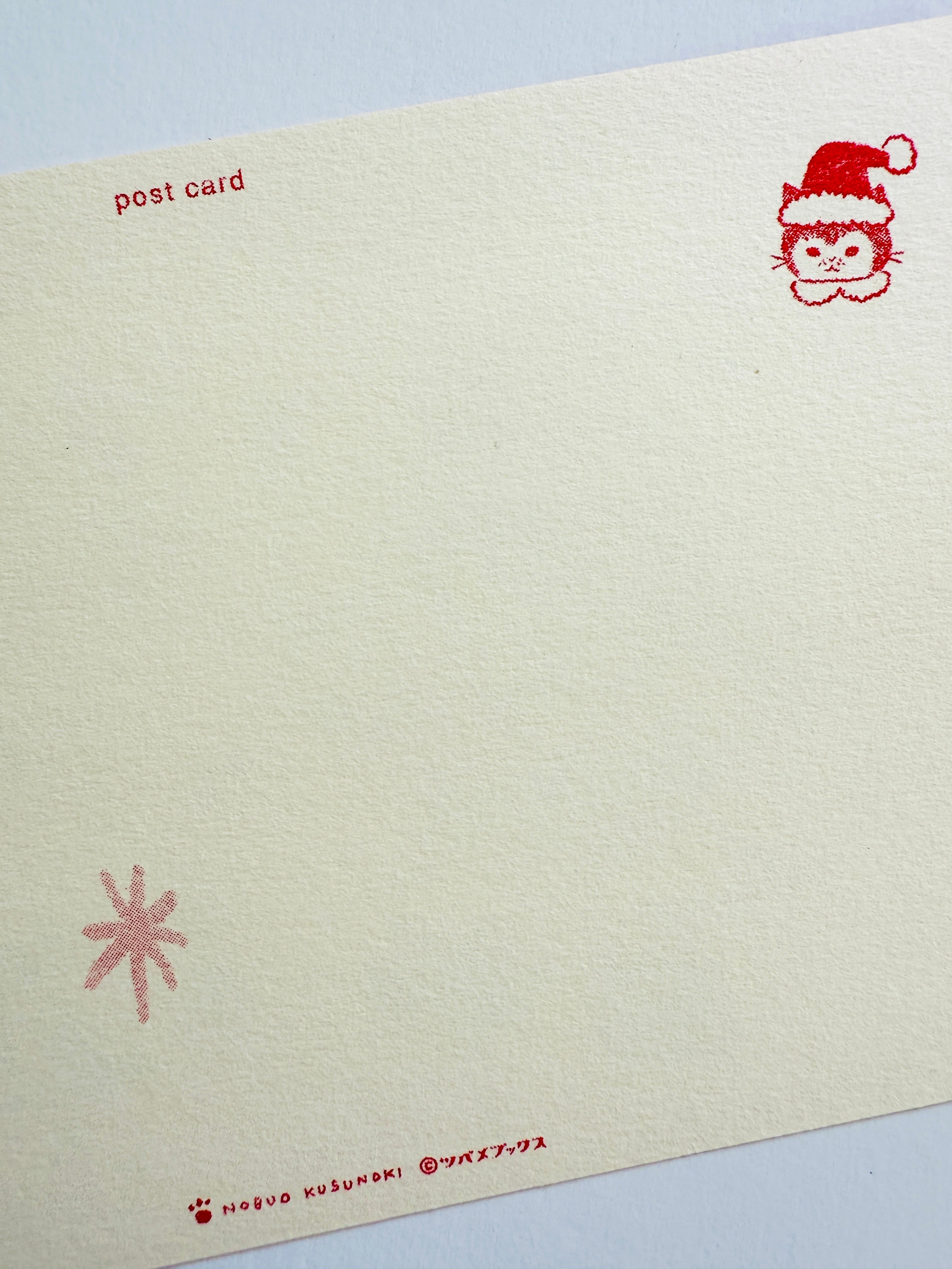 [Tsubame Books] Santa Cat Red postcard
