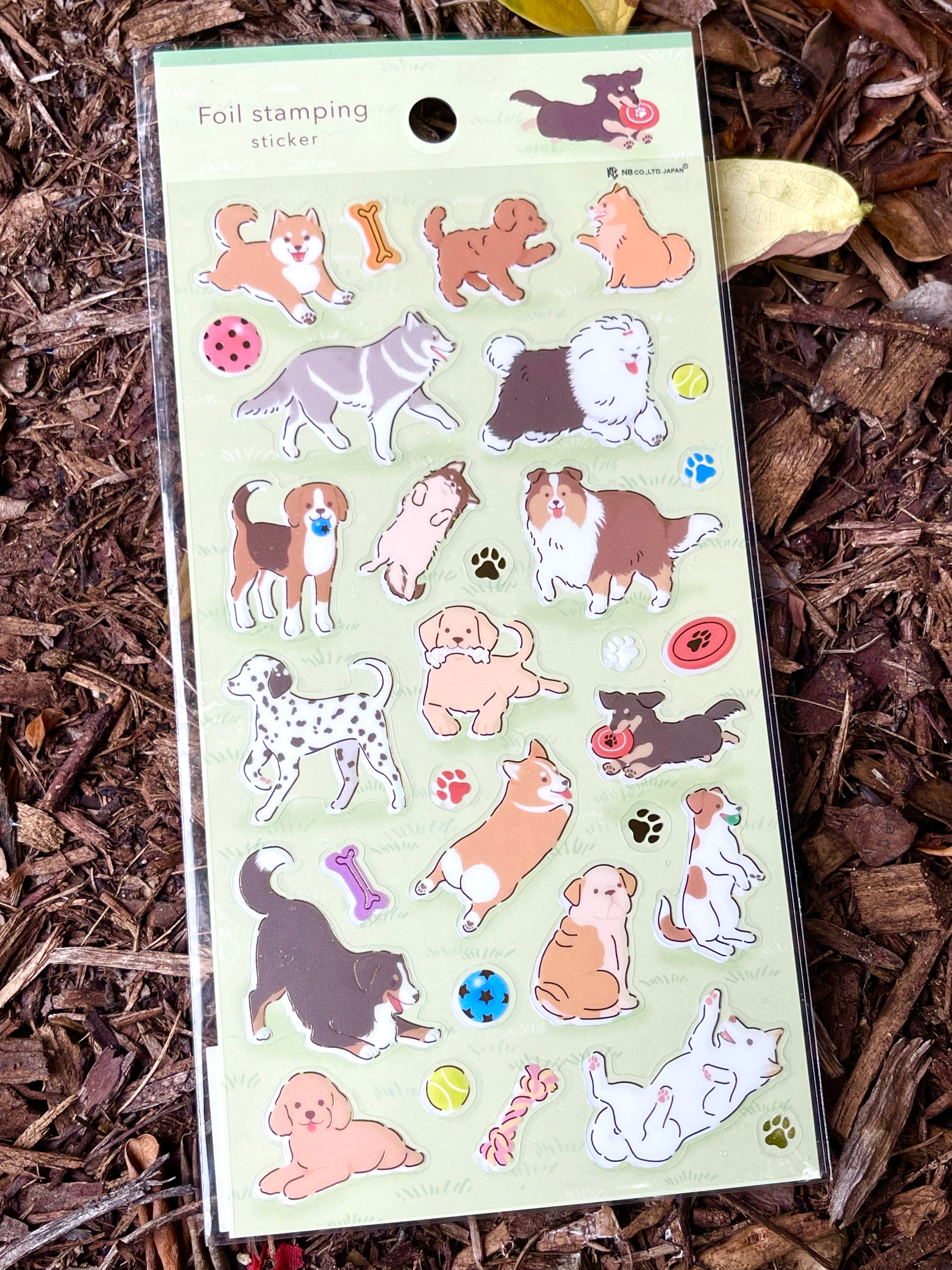 [NB] Dogs at Play sticker sheet