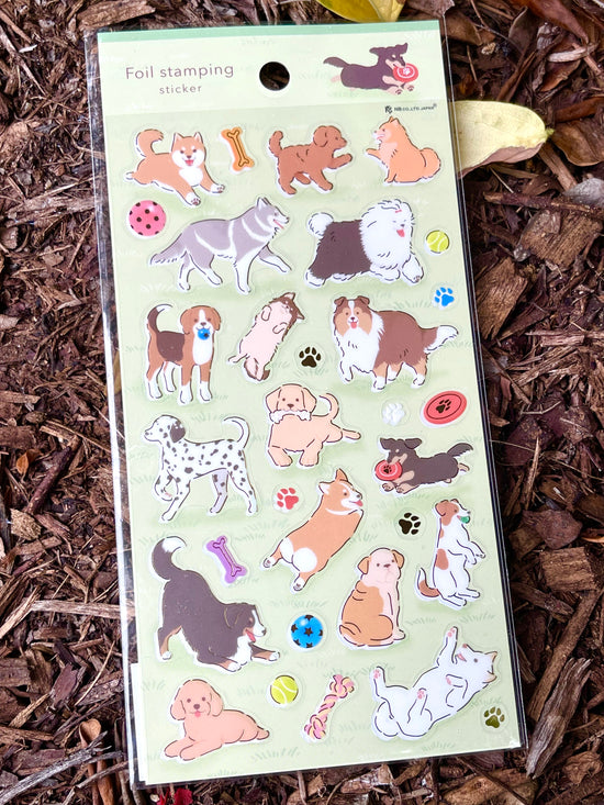 [NB] Dogs at Play sticker sheet