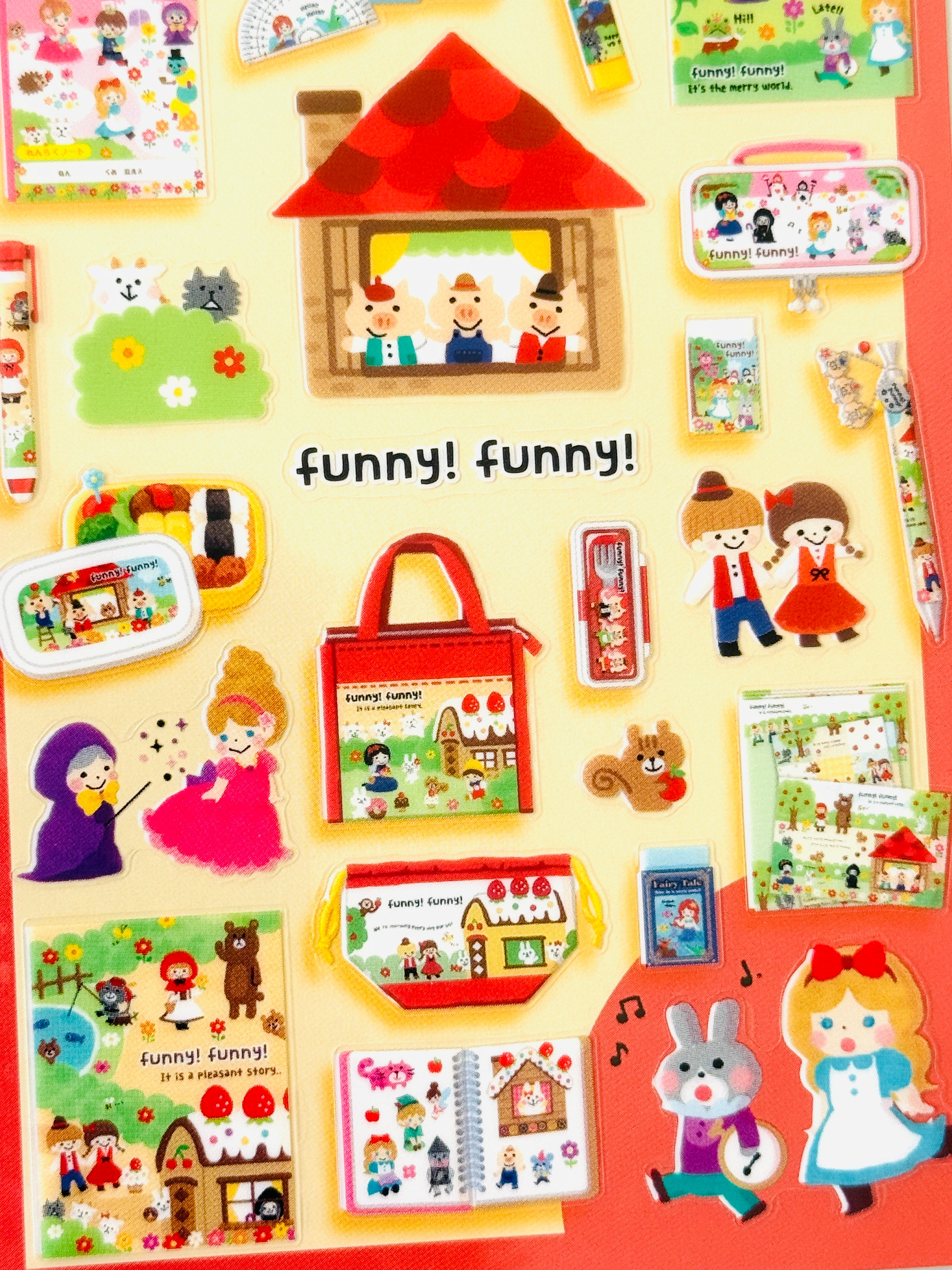 [MIND WAVE] Fairytale • Character Miniature School series sticker sheet