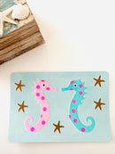 [panda factory] Seahorse postcard