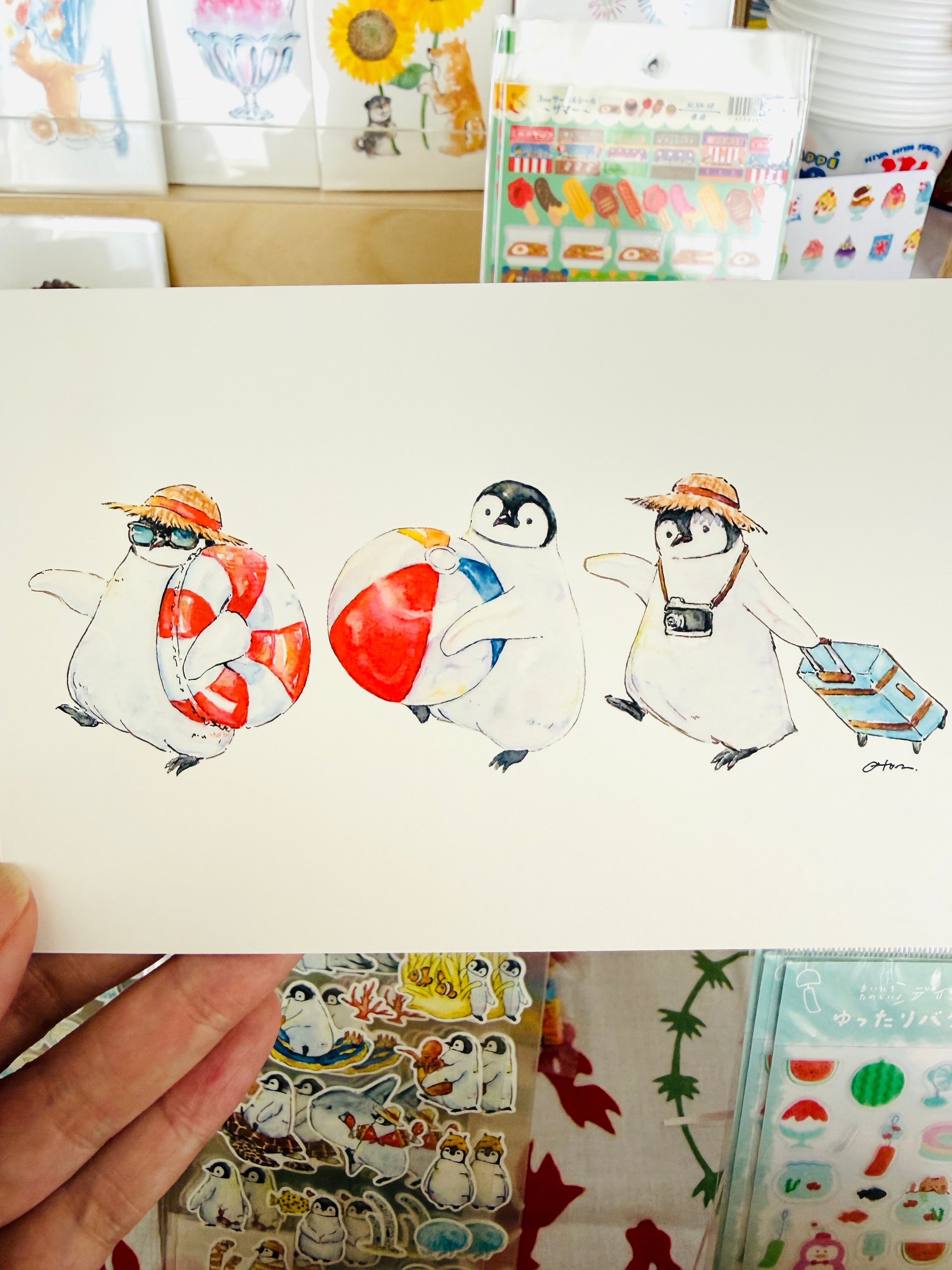 [Active] Oton x Penguin's Summer Vacation postcard
