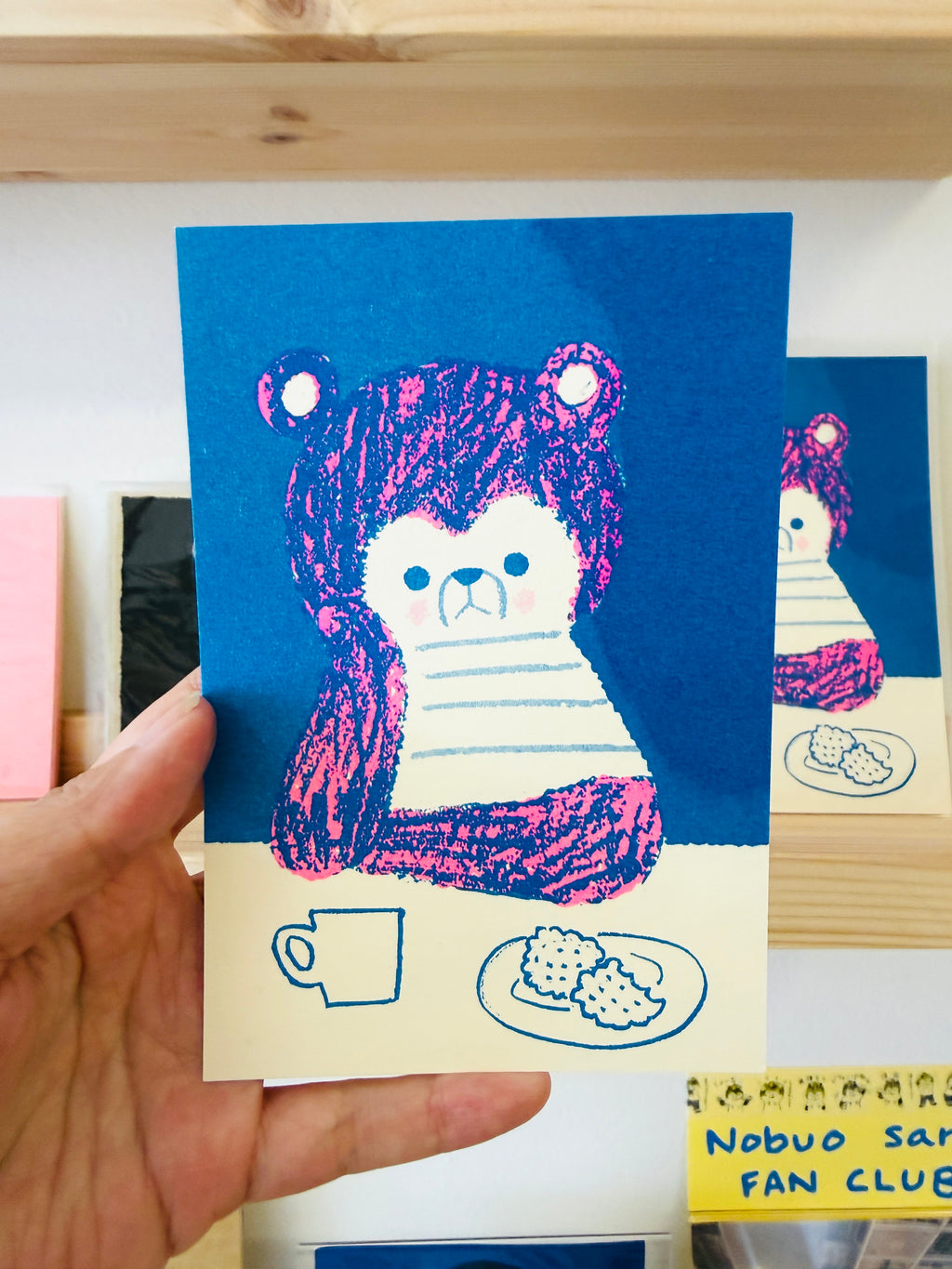 [Tsubame Books] Bear and Cookie postcard
