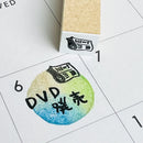 [RiraRira Hanko] Newspaper mini rubber stamp