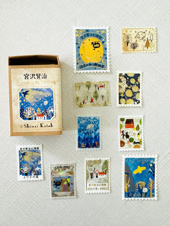[SEAL-DO] Shinzi Katoh x Kenji Miyazawa "The Nighthawk Star" box flake stickers