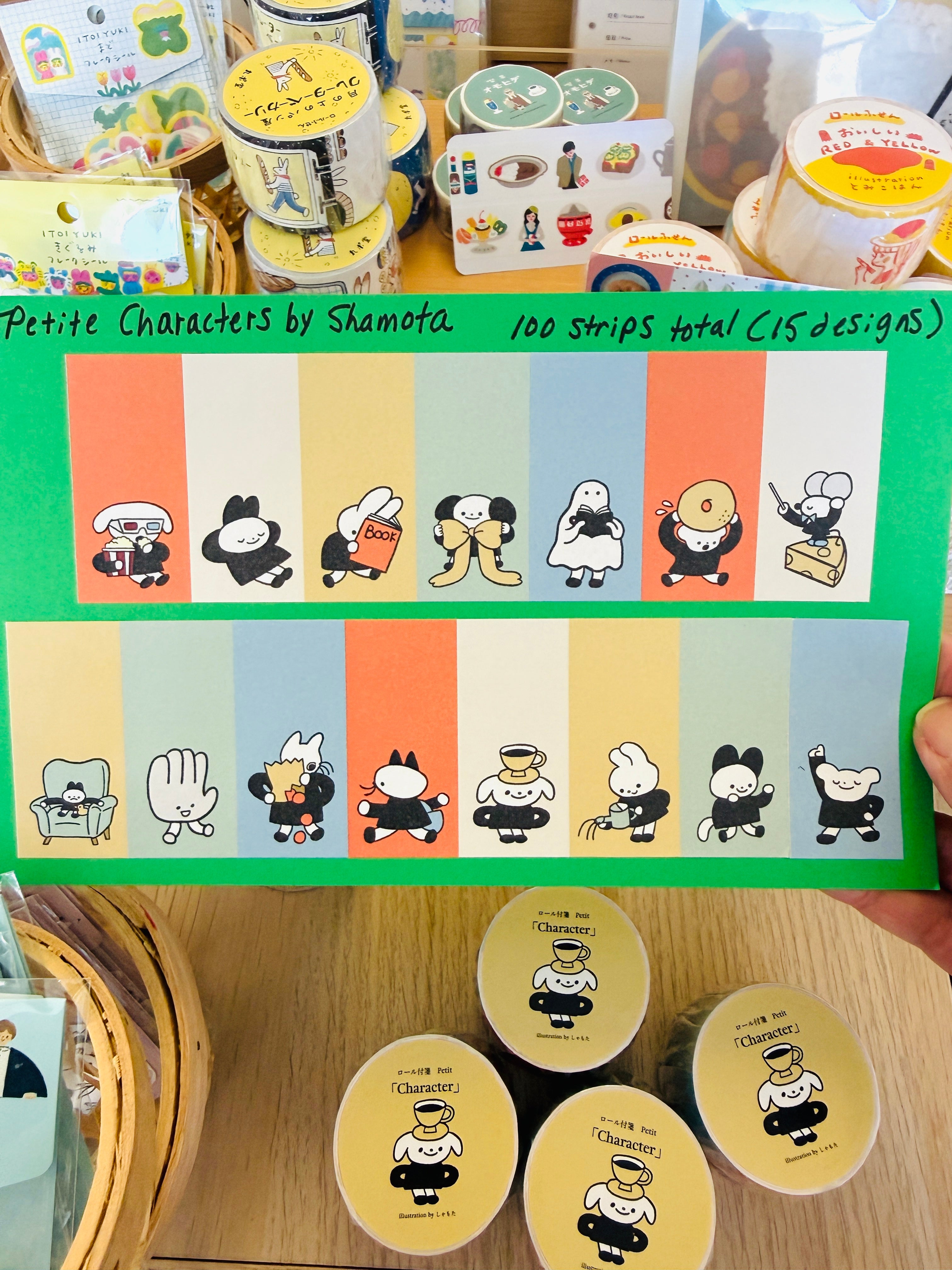 [Tegamisha] Shamota · Petite Characters Jumbo Sticky Note Roll
