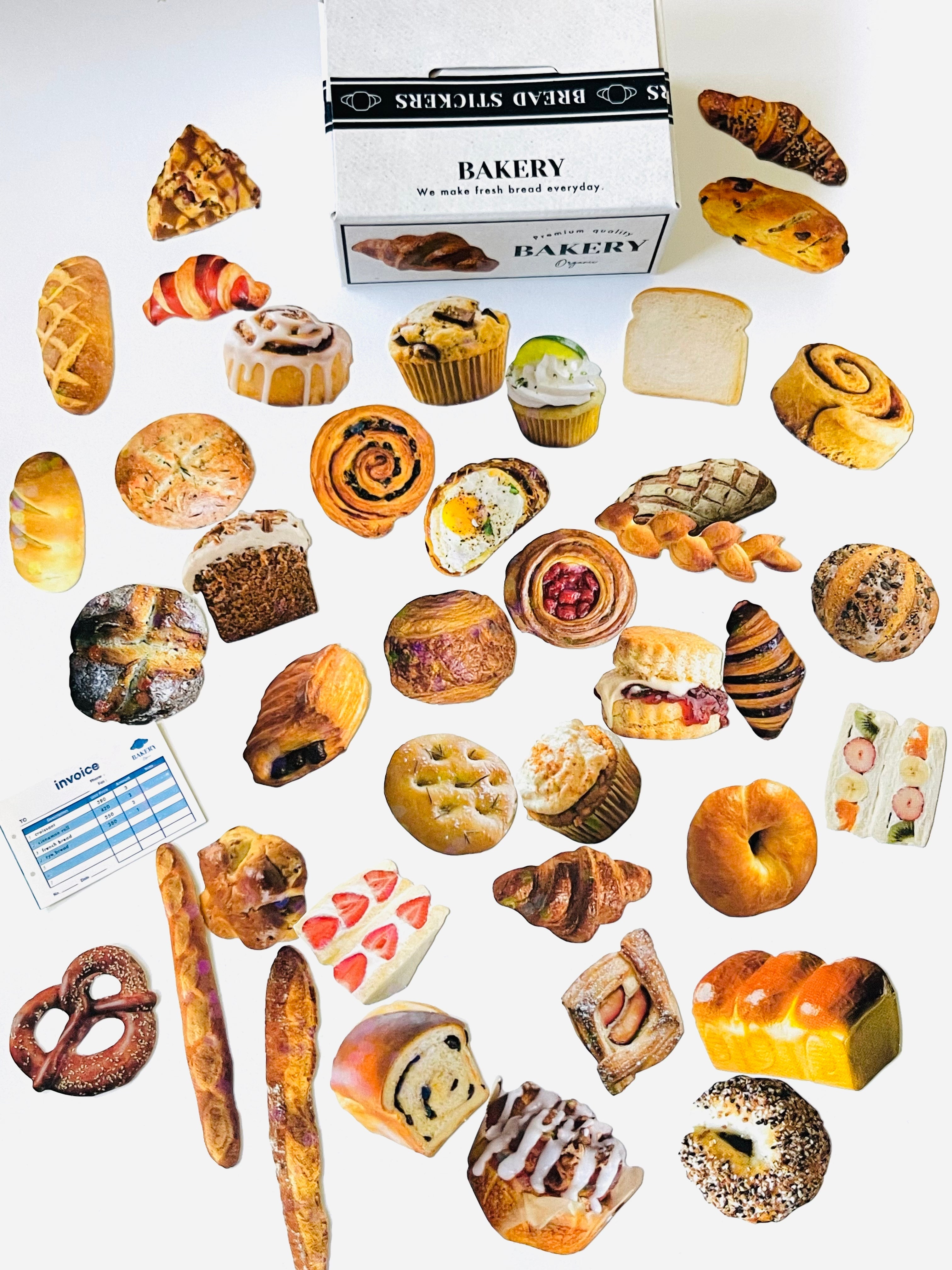 [Greeting Life] Bakery 🍞 Delivery Box flake stickers