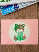 [Tsubame Books] Bear & Book postcard