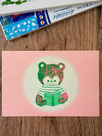[Tsubame Books] Bear & Book postcard