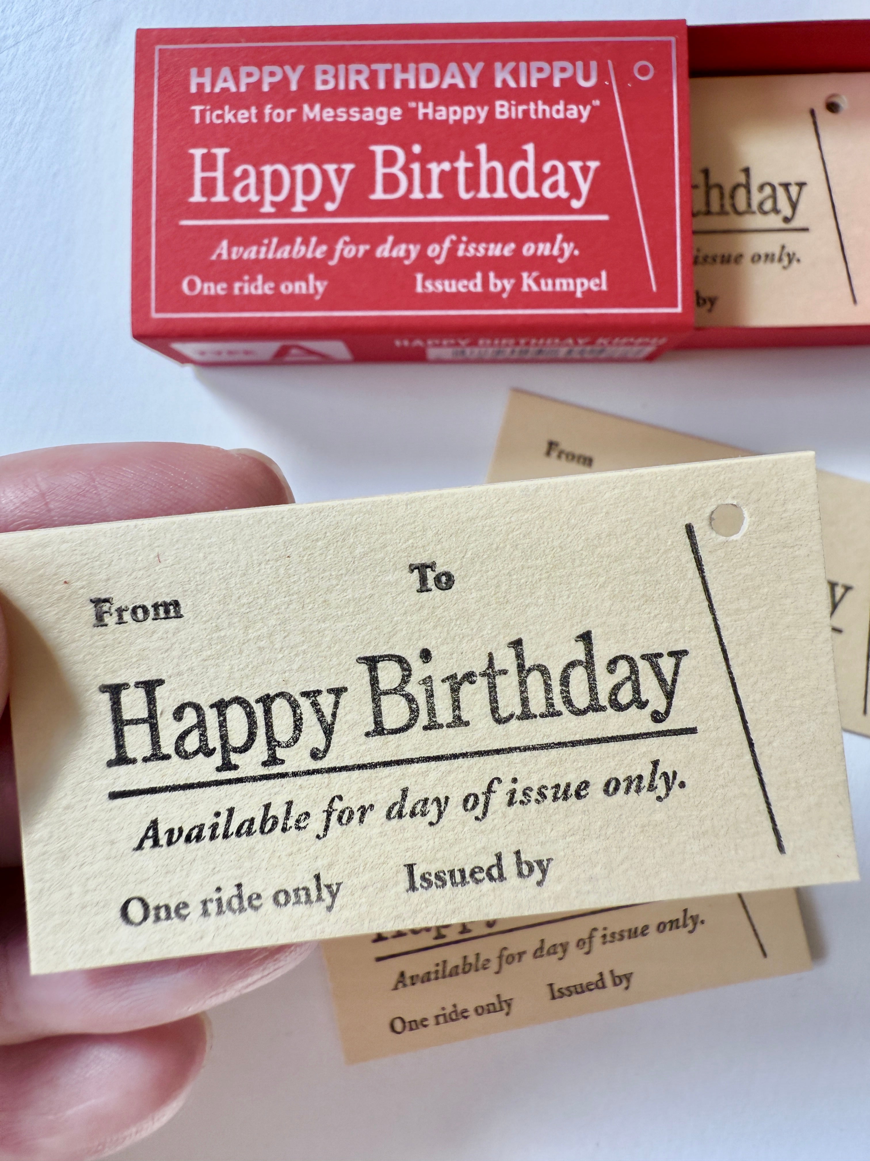 [Kumpel] Happy Birthday Ticket set