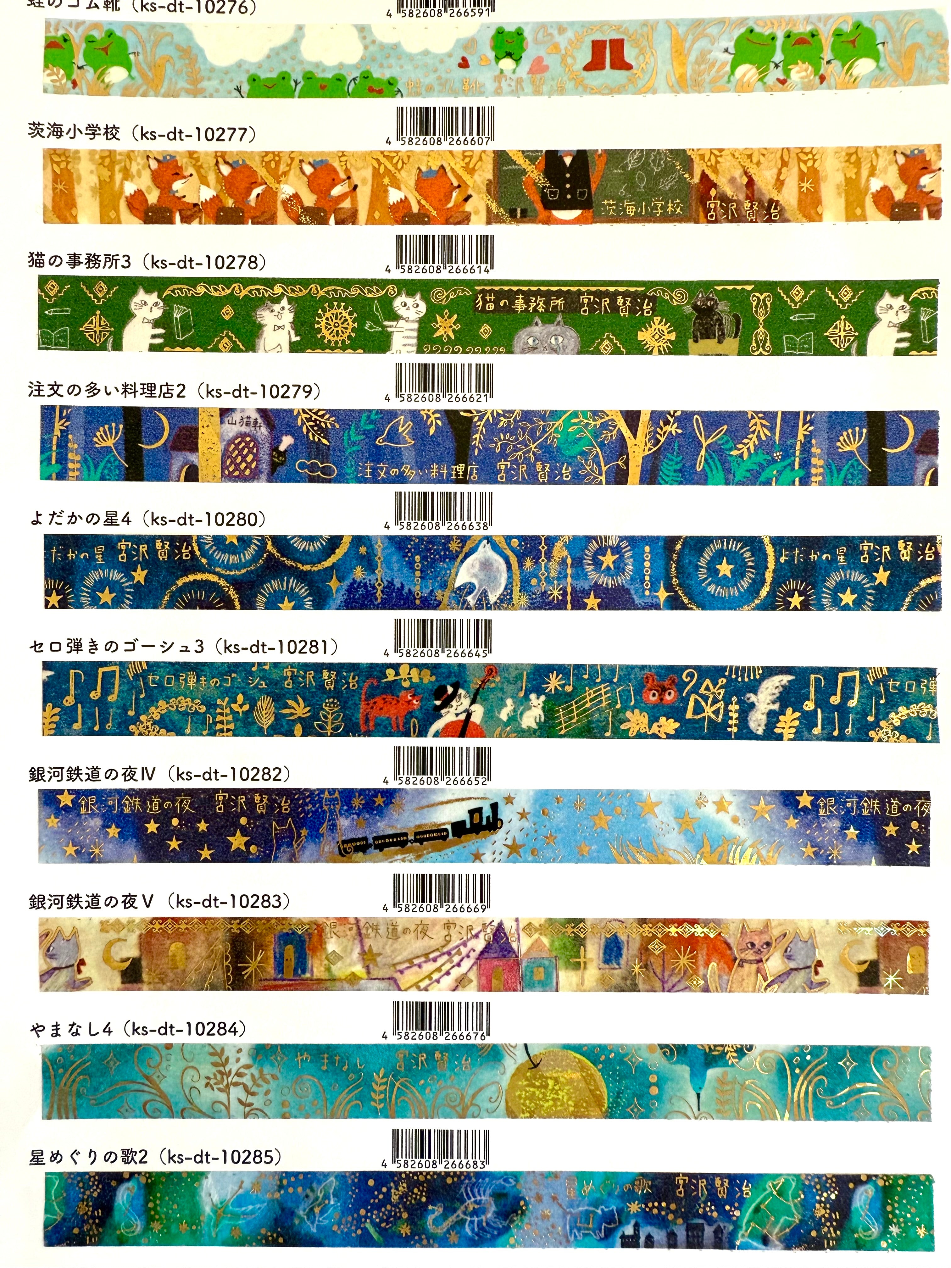 [SEAL-DO] Shinzi Katoh x Kenji Miyazawa Magic Lantern Museum series x washi tape collection