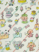 [Noriyuki Echigawa] cozyca x Oyatsu and Animals sticker sheet