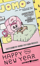 [Esther Kim] Esther Bunny! Joy of Missing Out · Happy New Year 2026 postcard (set of 3)