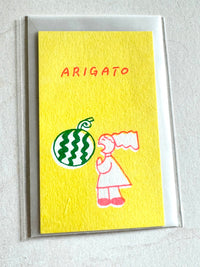 [Mizushima] Tadashi Nishiwaki x Arigato mini message card