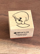 [Nobarasha] Girl & Ribbon Hanko rubber stamp