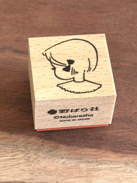 [Nobarasha] Girl & Ribbon Hanko rubber stamp