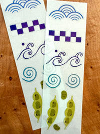 [SEAL-DO] Shinzi Katoh x Seigaiha sticker sheet - set of 2